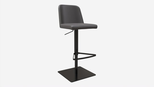Bar Stool Avanja 3D Model .c4d .max .obj .3ds .fbx .stl .blend 