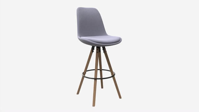 Bar Stool Dima 3D Model .c4d .max .obj .3ds .fbx .stl .blend 