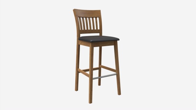 Bar Stool Laura Modèle 3D .c4d .max .obj .3ds .fbx .stl .blend 