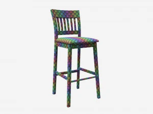 Bar Stool Laura 3D Model
