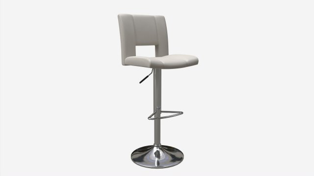Bar Stool Sylvia 3D Model .c4d .max .obj .3ds .fbx .stl .blend 
