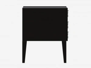 Bedside Table Wooden Art Deco 3D Model