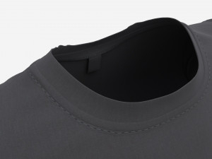 Blouse top for women black Mockup 3D Model