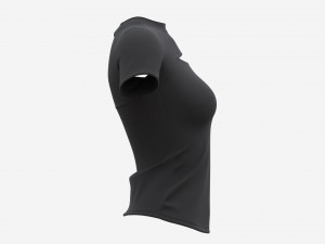 Blouse top for women black Mockup 3D Model