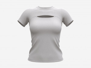 Blouse top for women light Mockup Model 3D