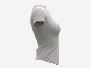 Blouse top for women light Mockup Model 3D