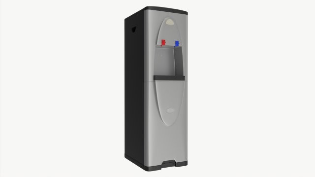 Bottom Load Water Dispenser 02 3D Model .c4d .max .obj .3ds .fbx .stl .blend 
