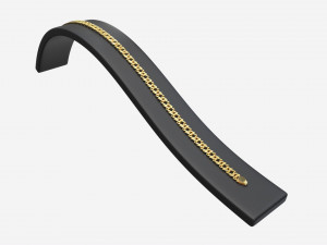 Bracelet Curved Leather Display Holder Stand 3D Модель