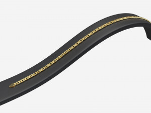 Bracelet Curved Leather Display Holder Stand 3D 模型