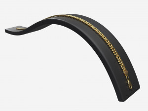 Bracelet Curved Leather Display Holder Stand 3D 模型