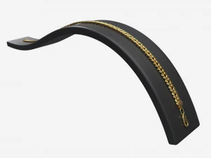Bracelet Curved Leather Display Holder Stand 3D Model