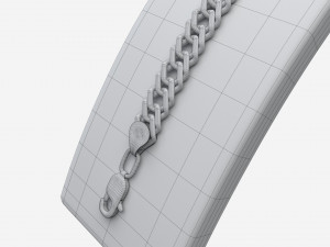 Bracelet Curved Leather Display Holder Stand 3D 模型
