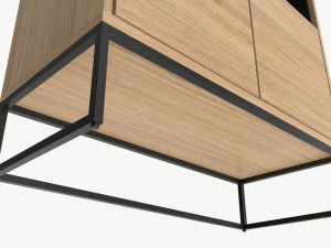Cabinet with shelves 01 3D Модель