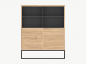 Cabinet with shelves 01 3D Модель