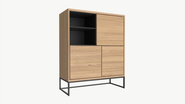 Cabinet with shelves 02 Modelo 3D .c4d .max .obj .3ds .fbx .stl .blend 