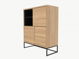 Cabinet with shelves 02 Modelo 3D