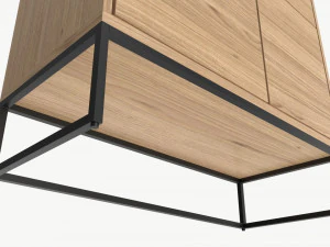 Cabinet with shelves 02 3D Model