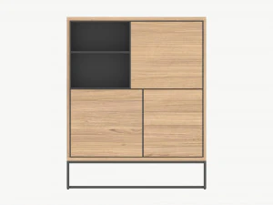 Cabinet with shelves 02 3D Model