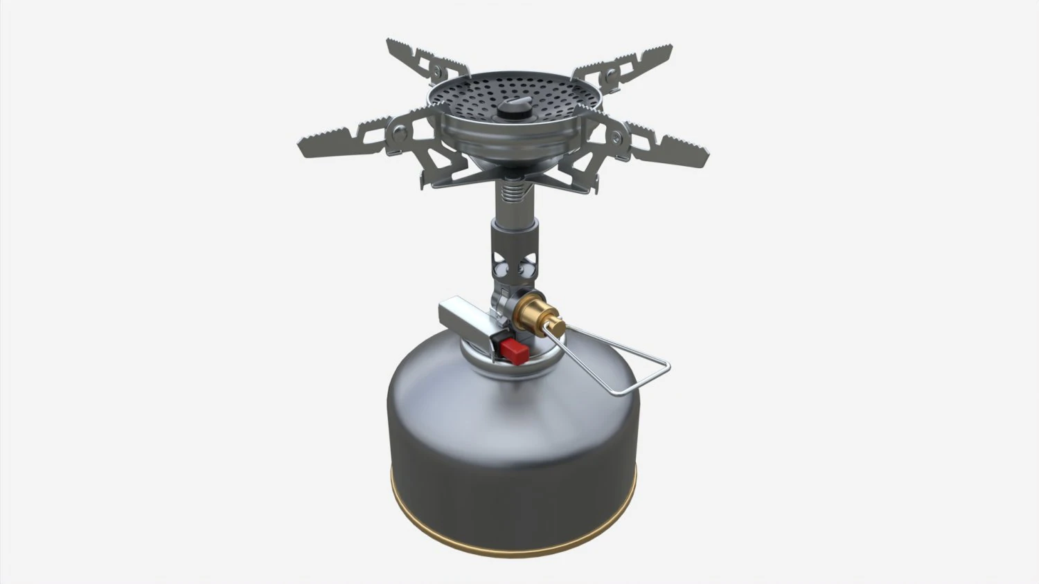 Camping Gas Stove with Cartridge Mockup 02 3D Model .c4d .max .obj .3ds .fbx .stl .blend