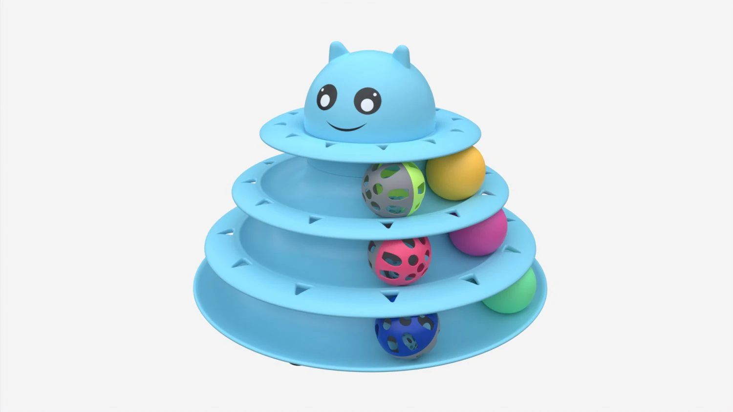 Cat Toy Roller Turntable 3D Model .c4d .max .obj .3ds .fbx .stl .blend 