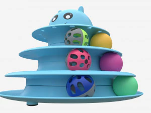 Cat Toy Roller Turntable 3D Model
