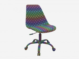 Chair on wheels 01 3D 모델
