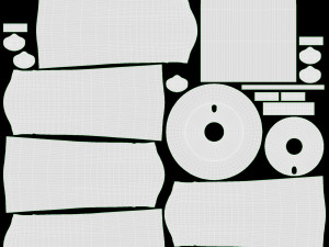 Chair on wheels 01 3D 모델