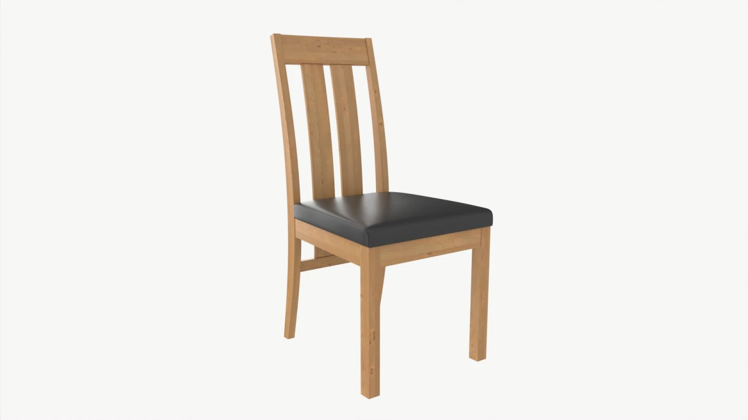 Chair Turin light oak 3D Model .c4d .max .obj .3ds .fbx .stl .blend