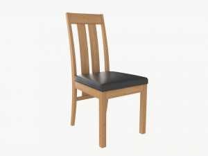 Chair Turin light oak 3D Model