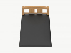 Chair Turin light oak 3D Model