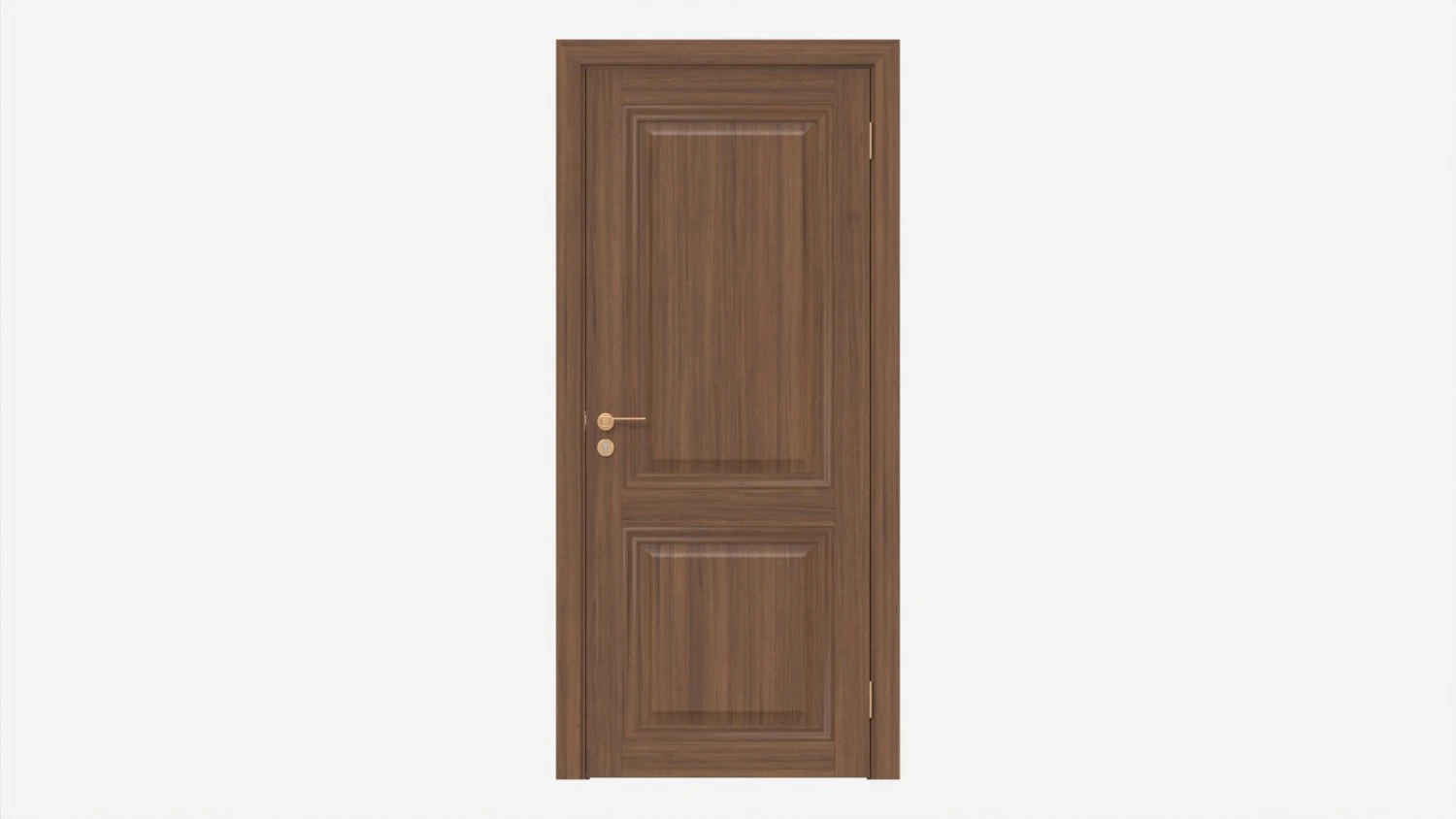 Porte int&eacute;rieure en bois classique avec meubles 018 Modèle 3D .c4d .max .obj .3ds .fbx .stl .blend 