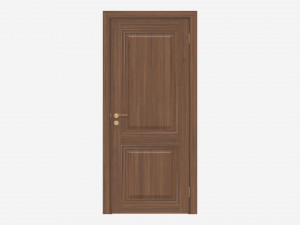 Classic Wooden Interior Door with Furniture 018 3D Model