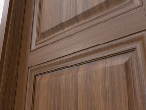 Classic Wooden Interior Door with Furniture 019 3D 모델