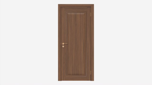 Classic Wooden Interior Door with Furniture 020 3D 모델 .c4d .max .obj .3ds .fbx .stl .blend 