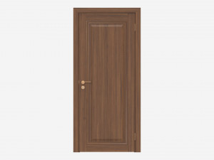 Classic Wooden Interior Door with Furniture 020 3D Model