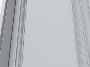Classic Wooden Interior Door with Furniture 020 3D 모델