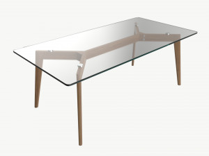 Coffee table Helena rectangle 3D Model