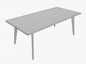 Coffee table Helena rectangle 3D Model