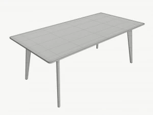 Table basse Helena rectangle Modèle 3D