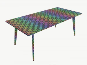 Table basse Helena rectangle Modèle 3D
