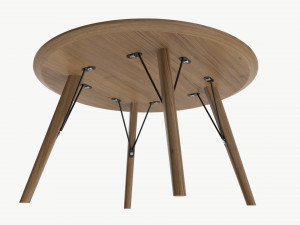 Coffee table Helena round 01 3D-Modell