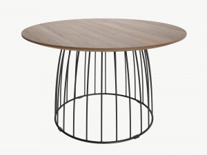 Coffee table Helena round 02 Modelo 3D