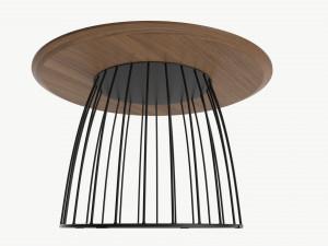Coffee table Helena round 02 3D Model
