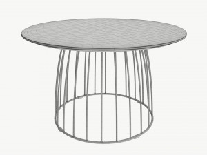 Coffee table Helena round 02 3D Model
