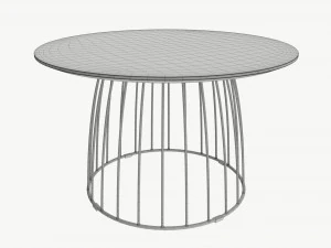 Coffee table Helena round 02 3D Model