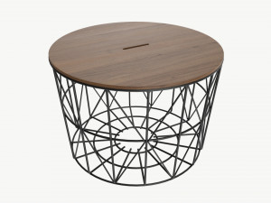 Coffee table Helena round 03 3D 모델