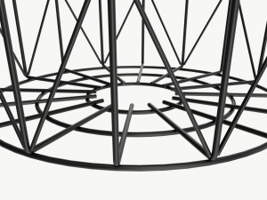 Coffee table Helena round 03 3D Model
