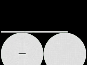 Coffee table Helena round 03 3D Model