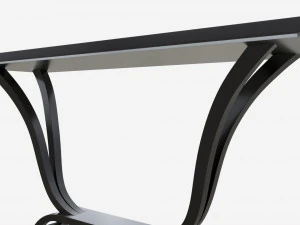Console Table Wooden Art Deco 3D Model