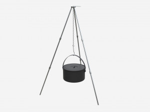 Cooking Tripod with Pot Model 3D